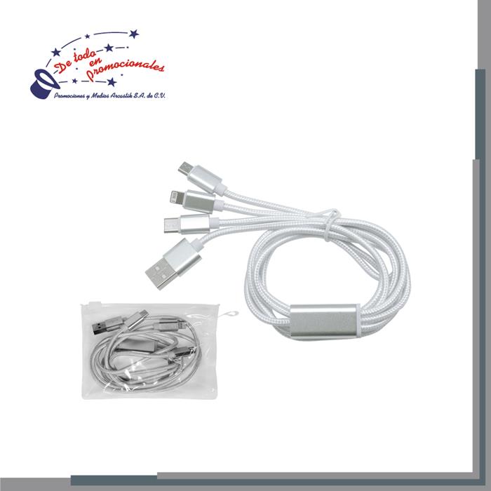 Cable de Aluminio y Nylon con Entrada Modelo USB A-EC736