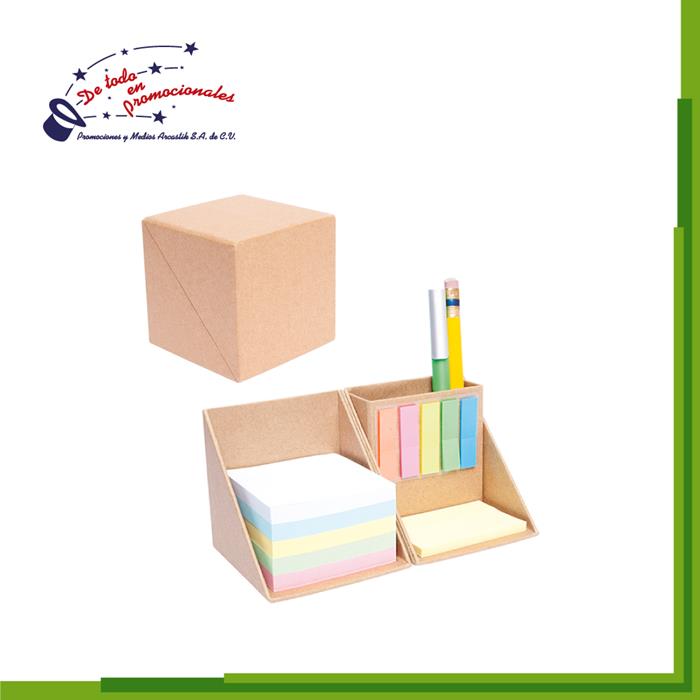 Cubo Ecológico con Set de Block de Colores Modelo A-T459