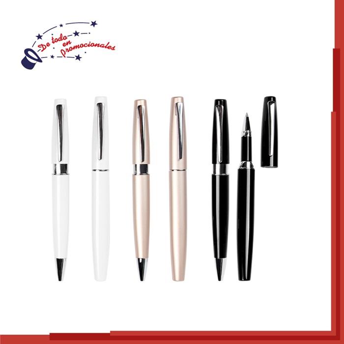 Set de Bolígrafos en Metal Brillante Modelo B-ST018
