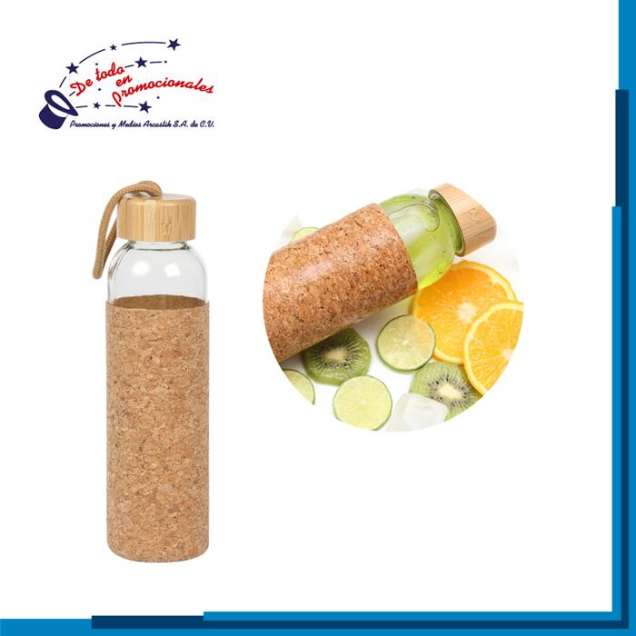 Botella Fabricada en Vidrio con Manga de Corcho Modelo B-TE125