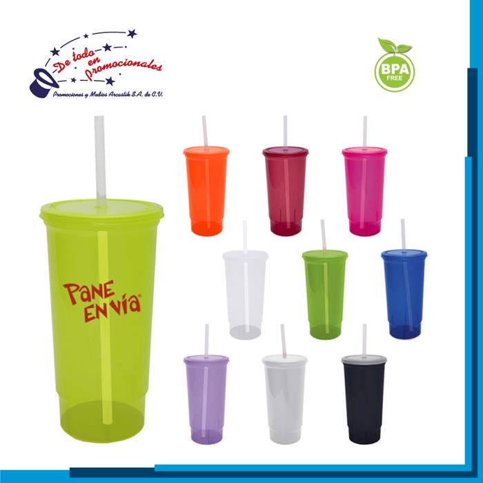 Vaso de Plástico Traslúcido Modelo D-A2342