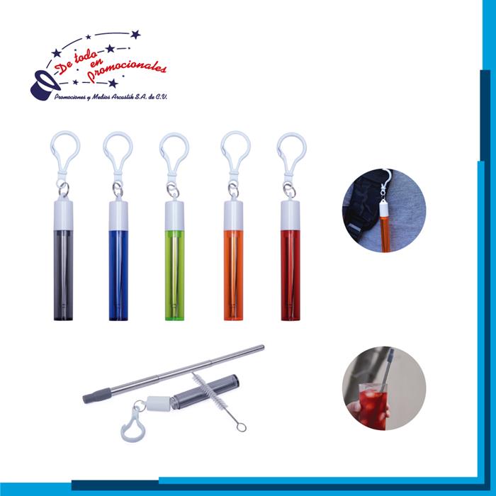 Popote de Metal Retráctil Modelo D-A2674