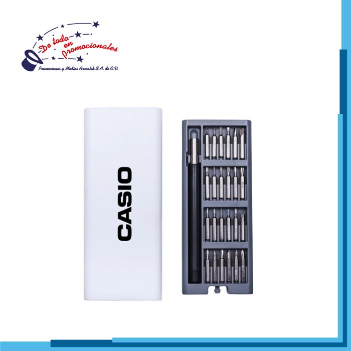Estuche con Desarmador y 24 Cabezas Intercambiables Modelo D-A2698