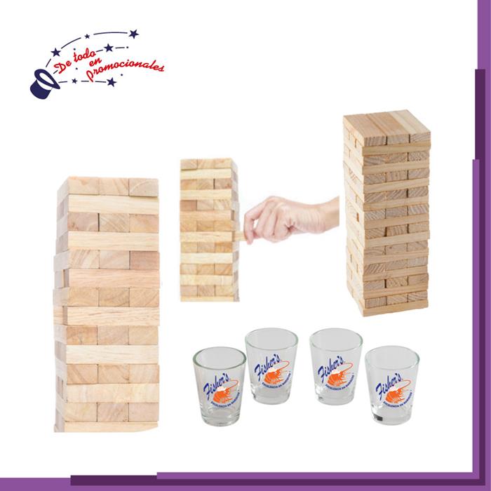 Juego de Habilidad con Bloques de Madera Modelo D-EN1664