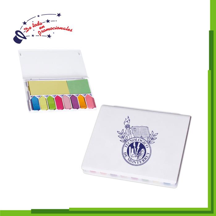 Estuche de Plástico con Notas Adhesivas Modelo D-PPT02