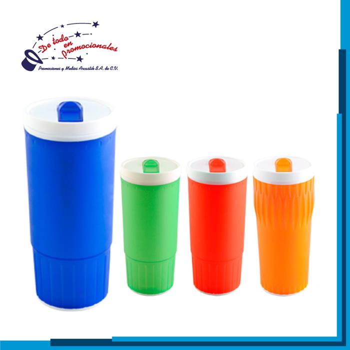 Vaso de Plástico con Tapa de Presión Modelo D-VST3946