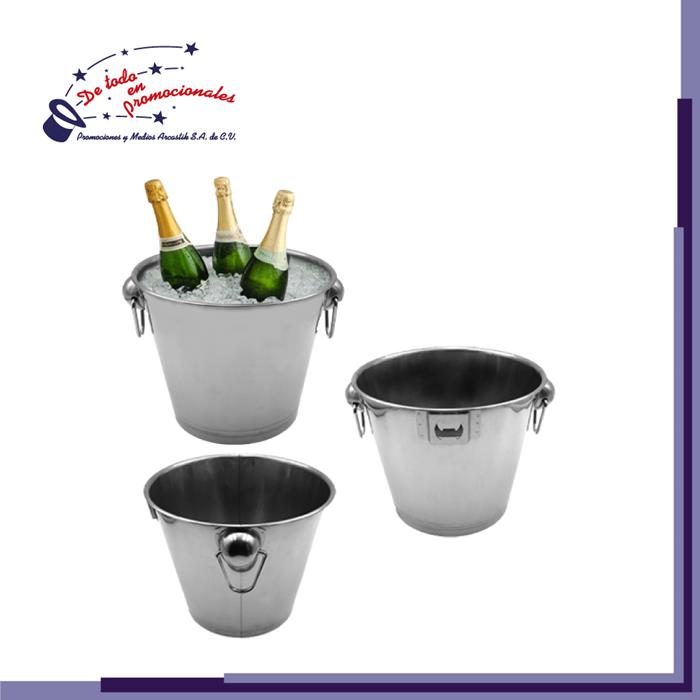 Hielera de Acero Inoxidable en Forma de Cubeta Modelo E-HO035