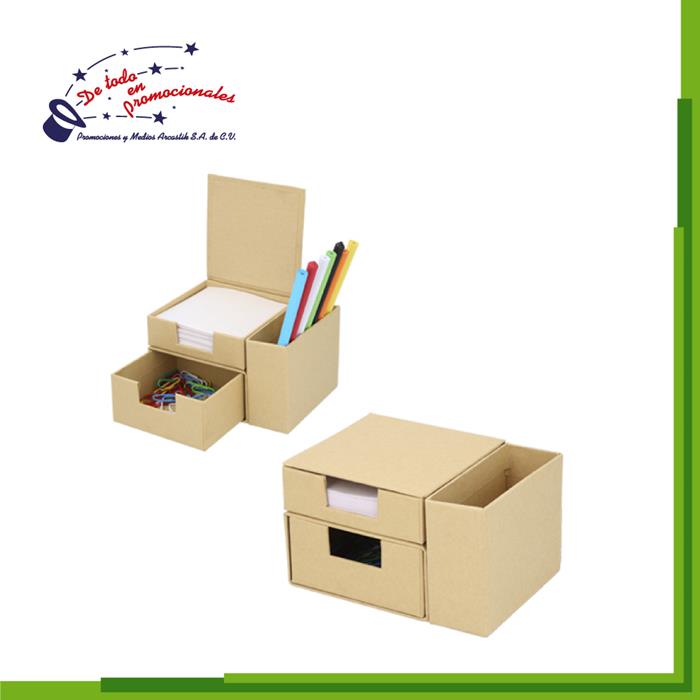 Set Ecológico Rectangular de Cartón Modelo E-LE028