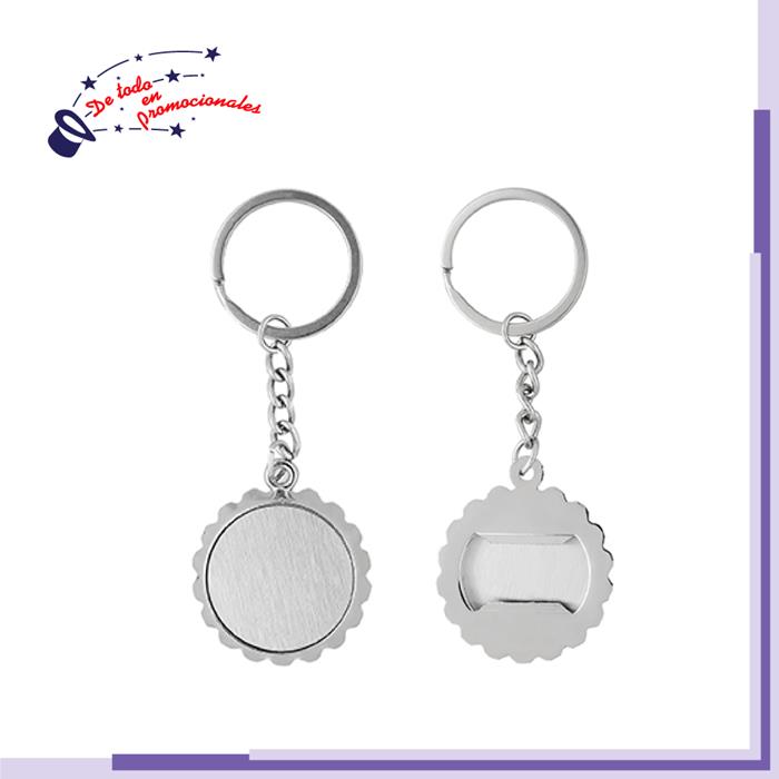 Llavero Metálico en Forma de Corcholata Destapador Modelo E-MK028