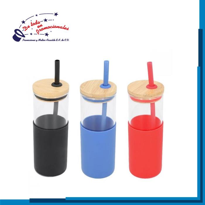 Cilindro de Vidrio con Manga de Rubber Modelo H-ANF066