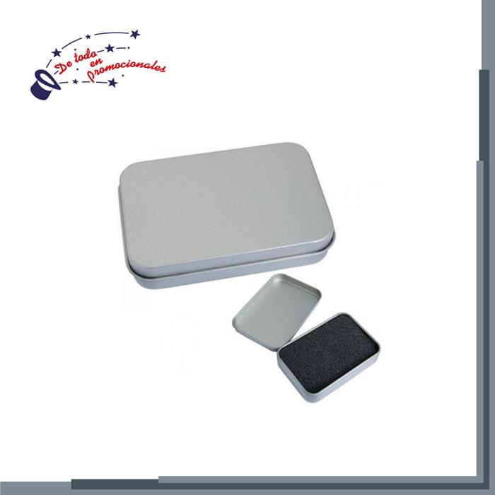 Estuche Metálico Rectangular para USB Modelo T-VAR001